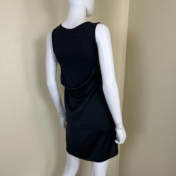 T Alexander Wang Women Size XS Black Mini Tank Tunic Dress Minimalist Casual - Picture 8 of 14